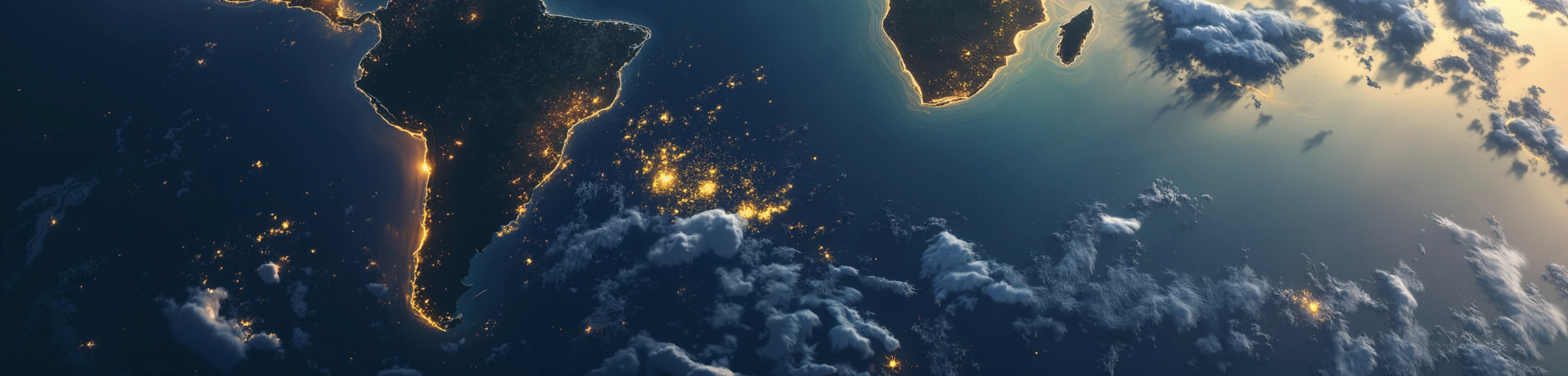 Bannière Terre de nuit